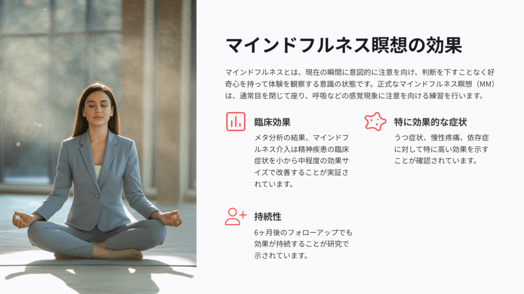 マインドフルネスの治療効果