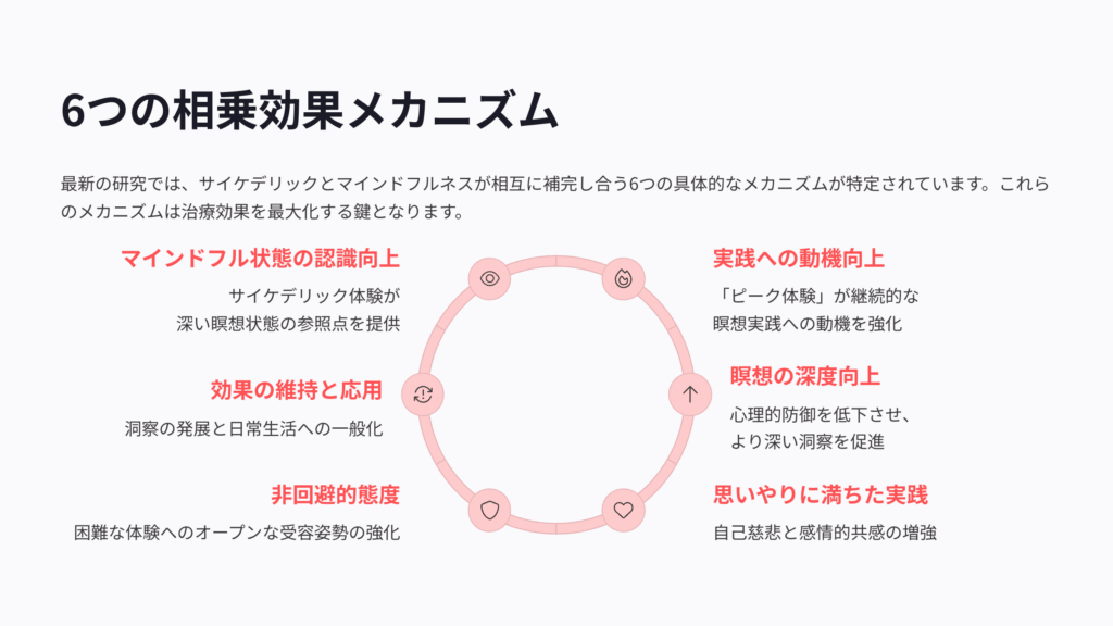 サイケデリックとマインドフルネスの相乗効果メカニズム