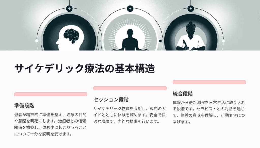 サイケデリック療法の基本構造