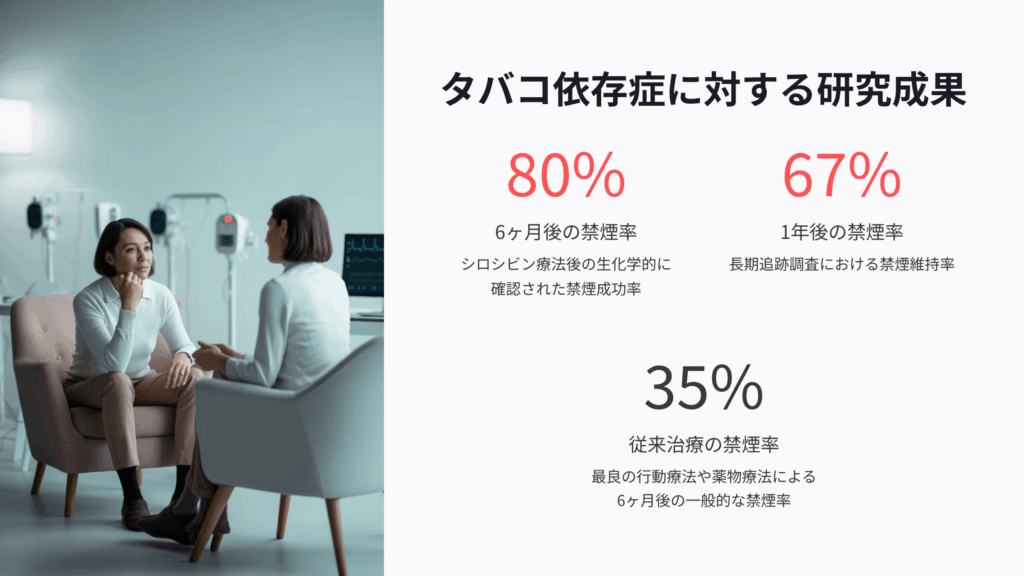 タバコ依存症におけるサイケデリック療法の効果