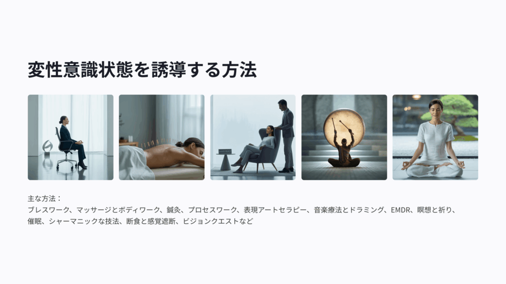 変性意識を誘導する方法