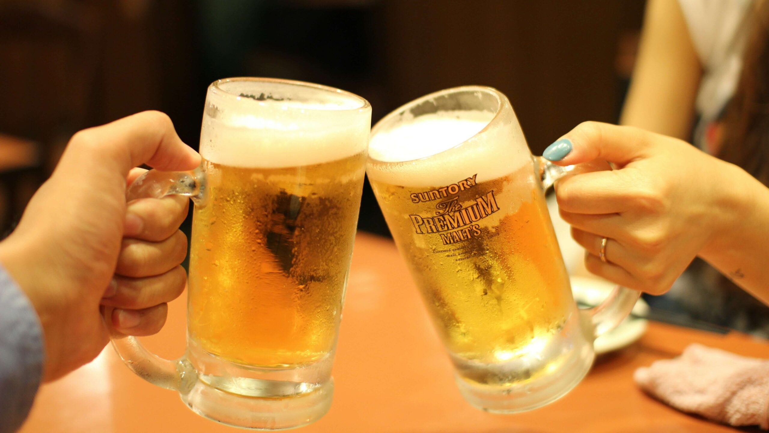 アルコール摂取の様子