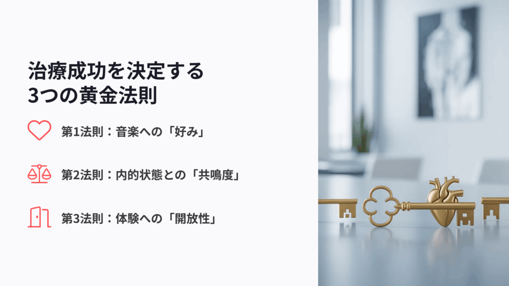 サイケデリック療法の治療成功を決定する音楽の3つの黄金法則