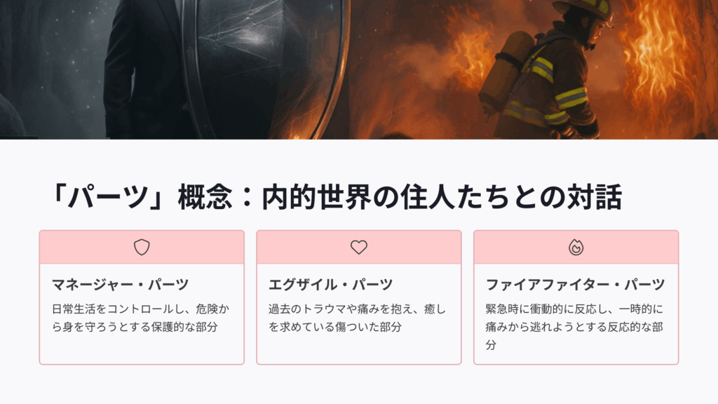 「パーツ」概念:内的世界の住人たちとの対話