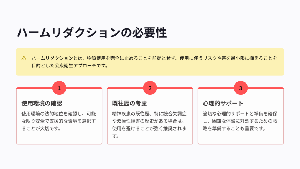 ハームリダクションの必要性